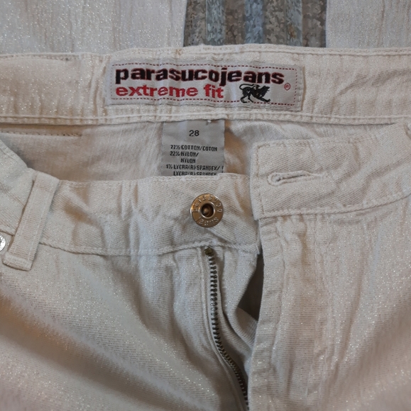 VINTAGE 90's Shimmery Parasuco Jeans - Picture 7 of 11